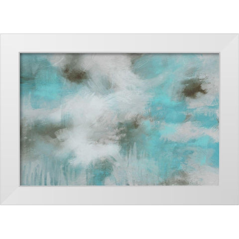 Garden Patina II White Modern Wood Framed Art Print by Meneely, Dan
