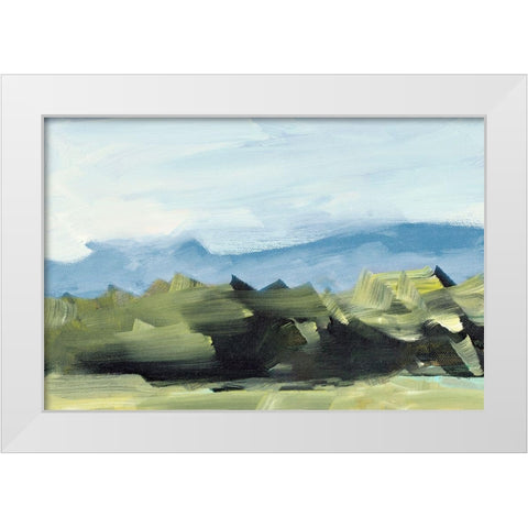 Peaceful Scenery White Modern Wood Framed Art Print by Slivka, Jane