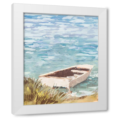 Day On The Inlet White Modern Wood Framed Art Print by Slivka, Jane