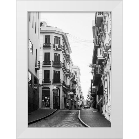 Viejo San Juan I White Modern Wood Framed Art Print by Acosta