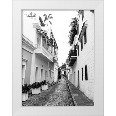 Viejo San Juan II White Modern Wood Framed Art Print by Acosta