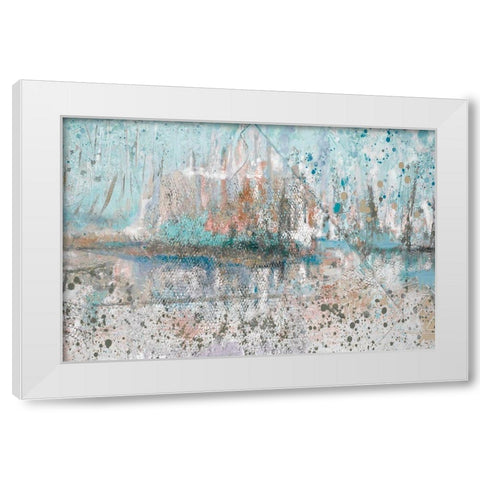 Distant Skies I White Modern Wood Framed Art Print by Beauchamp, Andy