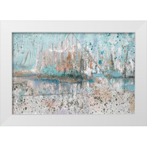Distant Skies I White Modern Wood Framed Art Print by Beauchamp, Andy