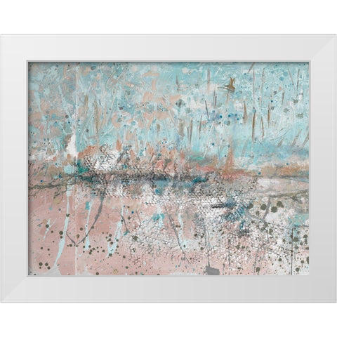 Distant Skies II White Modern Wood Framed Art Print by Beauchamp, Andy