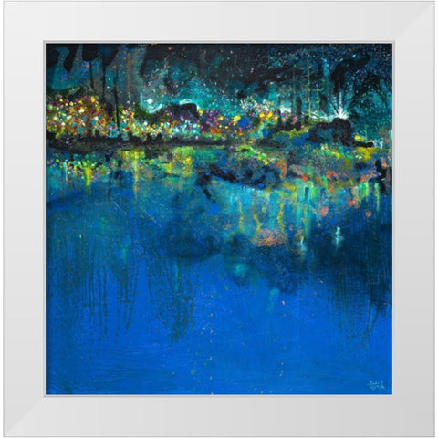 Lake Butler Abstract White Modern Wood Framed Art Print by Beauchamp, Andy