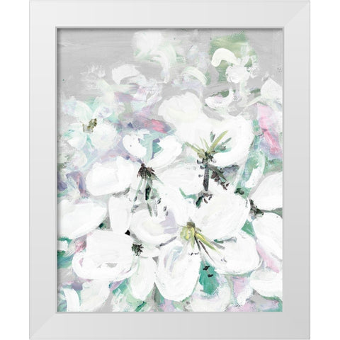 White Orchids White Modern Wood Framed Art Print by Beauchamp, Andy