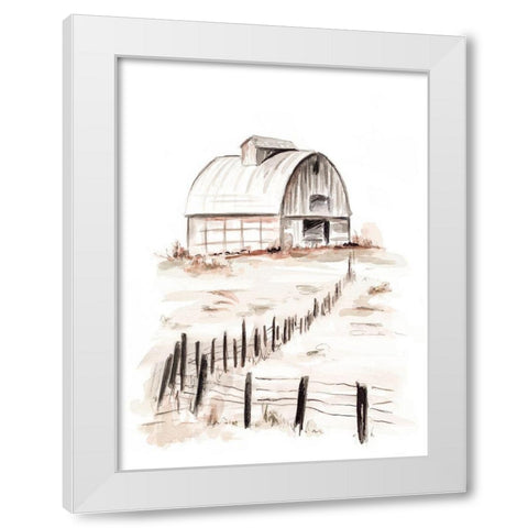 My Farm White Modern Wood Framed Art Print by Pinto, Patricia