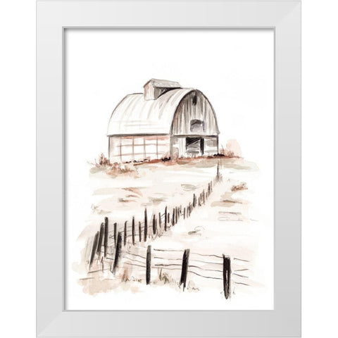 My Farm White Modern Wood Framed Art Print by Pinto, Patricia