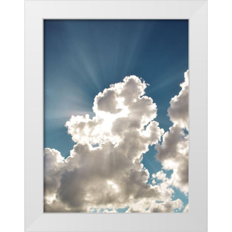 Bursting Cloud White Modern Wood Framed Art Print by Bucheli, Jen