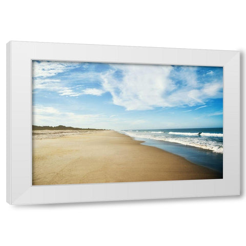 Coastal Shores White Modern Wood Framed Art Print by Bucheli, Jen