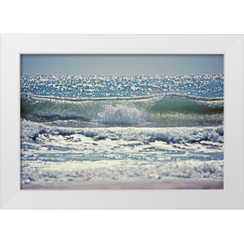 Perfect Wave White Modern Wood Framed Art Print by Nawrocke, Bruce