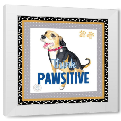 A Dogs Life VI White Modern Wood Framed Art Print by Metz, Andi