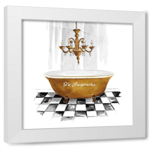 La Baignoire White Modern Wood Framed Art Print by Pinto, Patricia