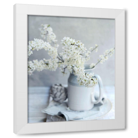 Embracing the Season White Modern Wood Framed Art Print by Gardner, Sarah