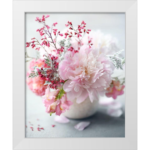 Morning Bliss White Modern Wood Framed Art Print by Gardner, Sarah