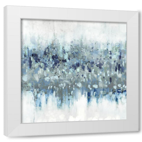 Blue Crossing I White Modern Wood Framed Art Print by Meneely, Dan