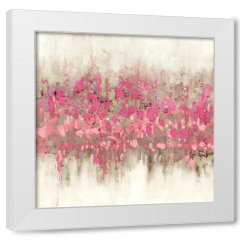 Crossing Abstract I White Modern Wood Framed Art Print by Meneely, Dan