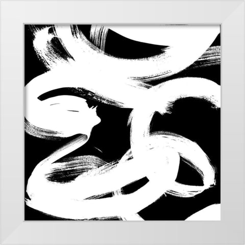 White Trails II White Modern Wood Framed Art Print by Navas, Emily