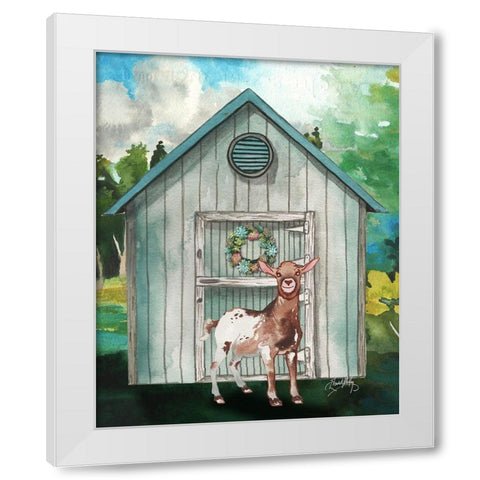 Goat Shed I White Modern Wood Framed Art Print by Medley, Elizabeth