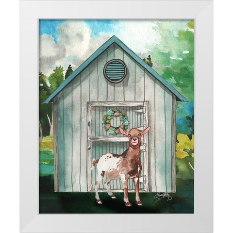 Goat Shed I White Modern Wood Framed Art Print by Medley, Elizabeth