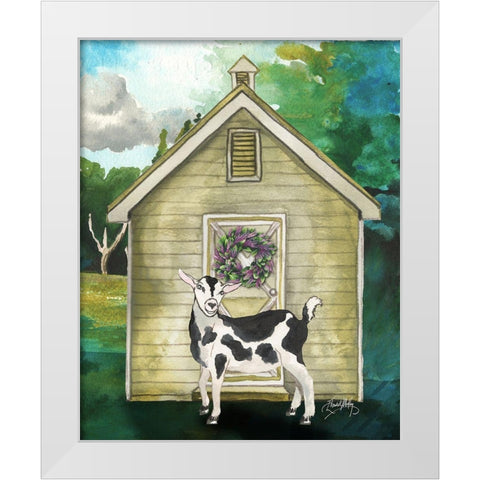 Goat Shed II White Modern Wood Framed Art Print by Medley, Elizabeth