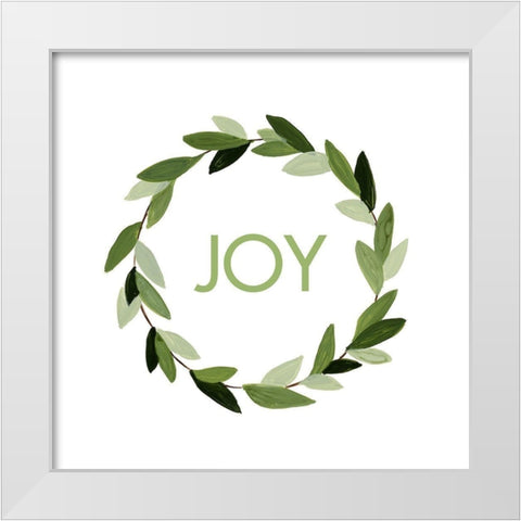 Modern Wreath II White Modern Wood Framed Art Print by Loreth, Lanie