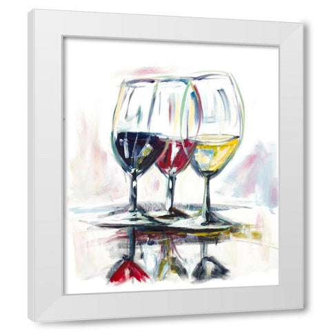 Time for Wine II White Modern Wood Framed Art Print by Beauchamp, Andy