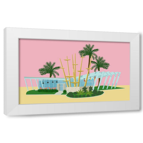 80s Style White Modern Wood Framed Art Print by Bucheli, Jen