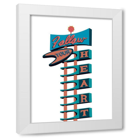 Inspirational Signs I White Modern Wood Framed Art Print by Bucheli, Jen