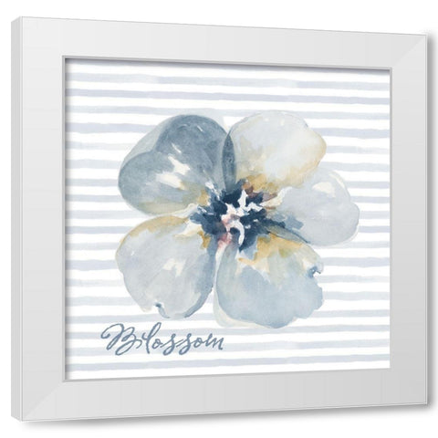 Blossom and Grow I White Modern Wood Framed Art Print by Pinto, Patricia