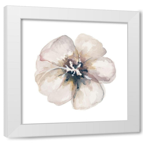 Vintage Taupe White Modern Wood Framed Art Print by Pinto, Patricia