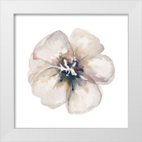 Vintage Taupe White Modern Wood Framed Art Print by Pinto, Patricia