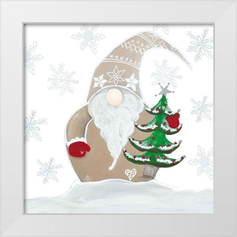 Jolly Gnome II White Modern Wood Framed Art Print by Ritter, Gina