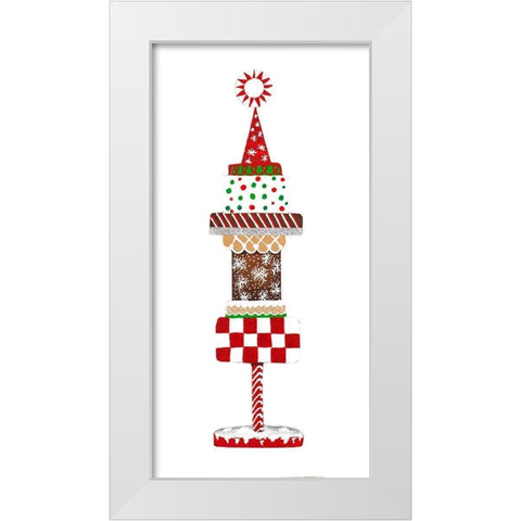 Christmas Cake Topper II White Modern Wood Framed Art Print by Ritter, Gina