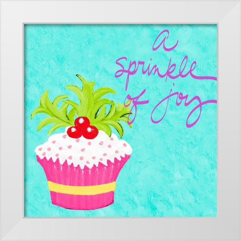 A Sprinkle of Joy White Modern Wood Framed Art Print by Ritter, Gina