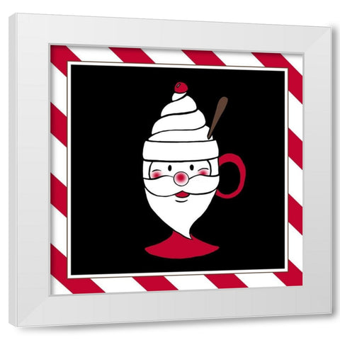 Christmas Mug I White Modern Wood Framed Art Print by Edwins, Hugo