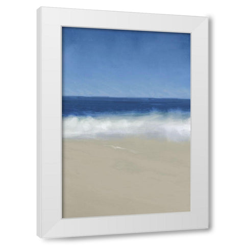Beach Dreaming II White Modern Wood Framed Art Print by Meneely, Dan
