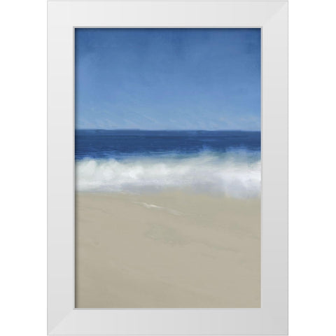 Beach Dreaming II White Modern Wood Framed Art Print by Meneely, Dan