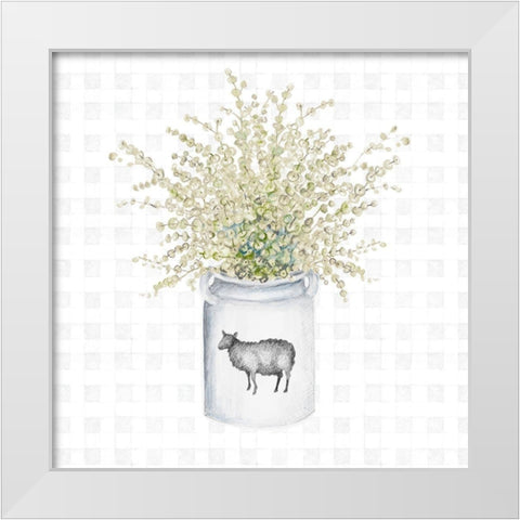 Farm Herbs I White Modern Wood Framed Art Print by Gaynor, Janice