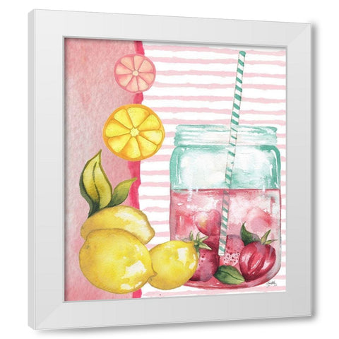 Cool Refreshments I White Modern Wood Framed Art Print by Medley, Elizabeth