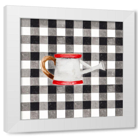 Fun Farm Icon III White Modern Wood Framed Art Print by Gaynor, Janice