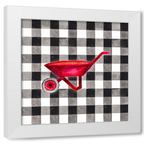 Fun Farm Icon VI White Modern Wood Framed Art Print by Gaynor, Janice