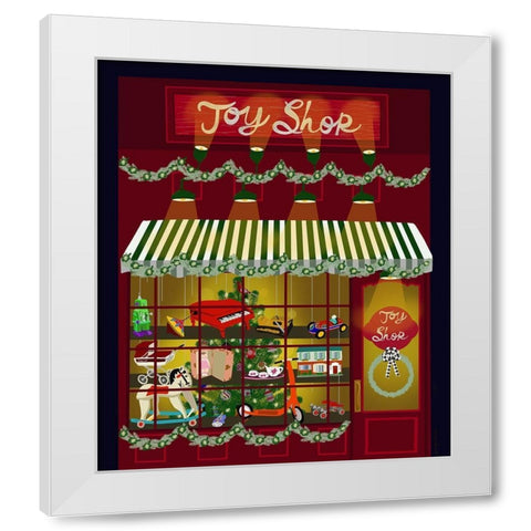 Toy Shop White Modern Wood Framed Art Print by Bucheli, Jen