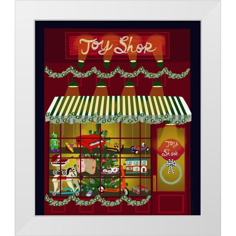 Toy Shop White Modern Wood Framed Art Print by Bucheli, Jen