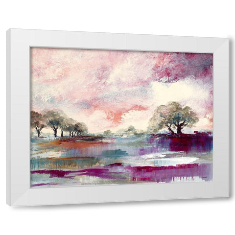 Rusty Sunset White Modern Wood Framed Art Print by Loreth, Lanie