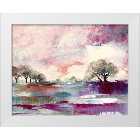 Rusty Sunset White Modern Wood Framed Art Print by Loreth, Lanie