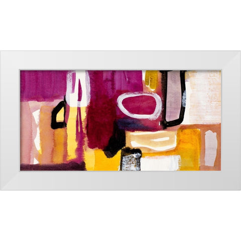 Catching The Tempo White Modern Wood Framed Art Print by Loreth, Lanie