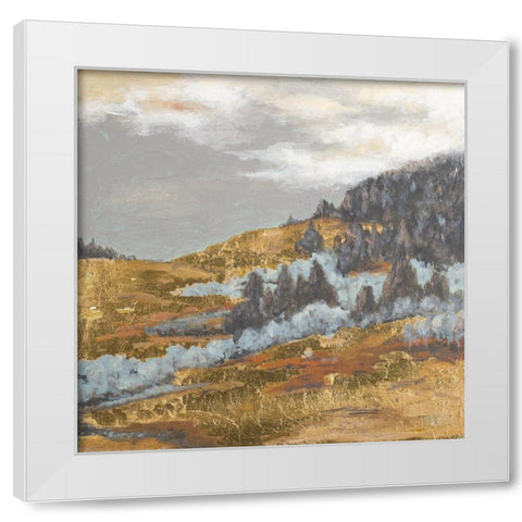 Arizona Hills White Modern Wood Framed Art Print by Pinto, Patricia