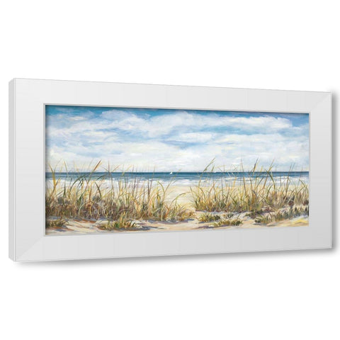Sailing the Beautiful Coast White Modern Wood Framed Art Print by DeRice, Julie