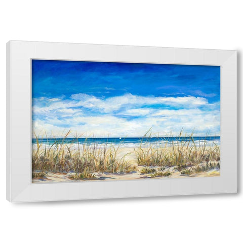 Gentle Breeze White Modern Wood Framed Art Print by DeRice, Julie
